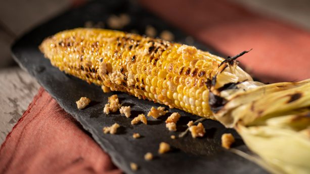 Grilled Street Corn on the Cob with Savory Garlic Spread